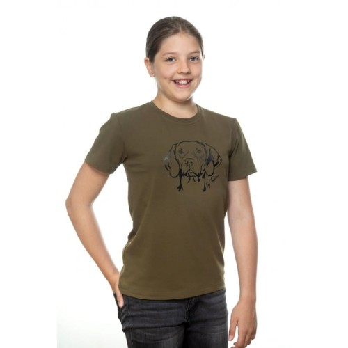 T-shirt koszulka dziecięca Taurus Dog 110 Oliwkowa