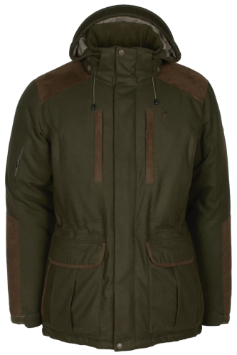 Kurtka myśliwska Pinewood Nydala Insulation Wool Parka 5813 Zieleń mchu / Zamszowy brąz