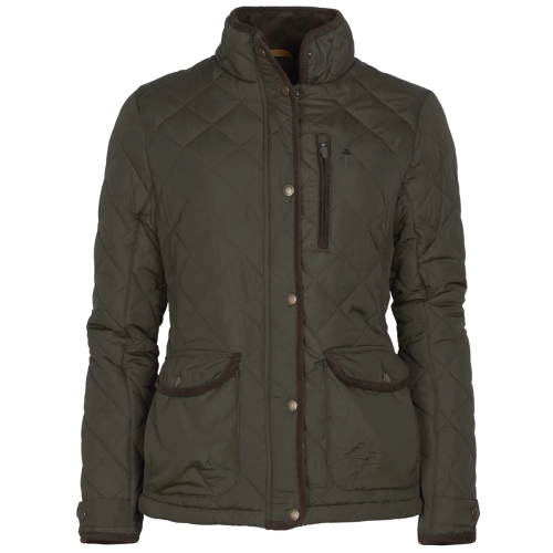 Damska kurtka myśliwska Pinewood Nydala Classic Quilit 3815 Zieleń mchu