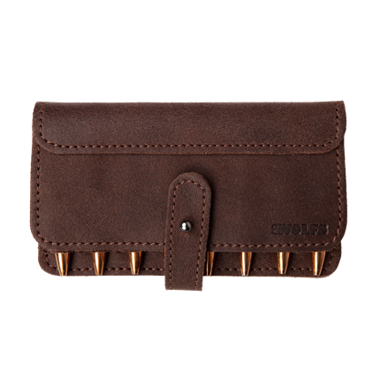 Skórzana ładownica 2WOLFS Kamchatka Brązowa