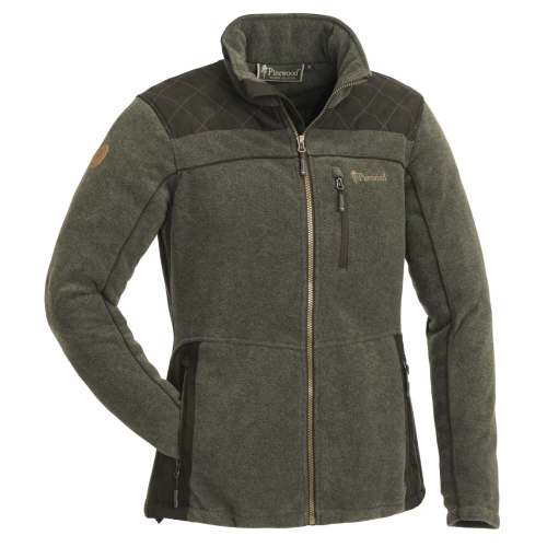 Damska bluza myśliwska Pinewood Diana Exclusive 3067 Oliwkowy melaż / Zamszowy brąz