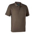 Koszulka myśliwska polo Deerhunter Gunnar 8794 Brown Leaf Melange
