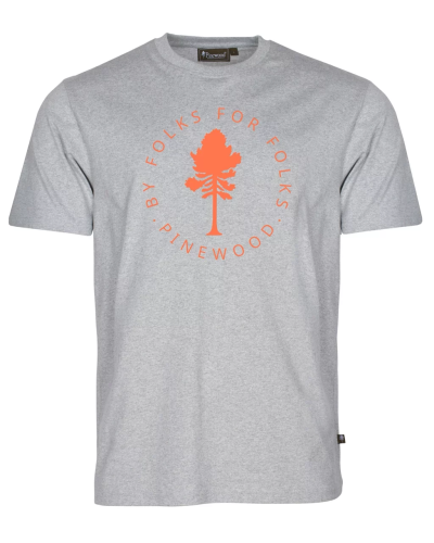 T-Shirt koszulka Pinewood Tree 5517 Light grey melange