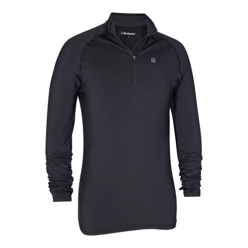 Myśliwski podkoszulek grzewczy Deerhunter Zip-neck 7186 Black