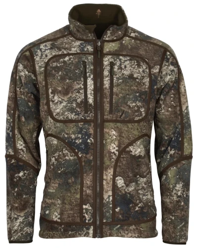 Dwustronna kurtka polarowa Pinewood Furudal Camou 5618 Hunting brown/Strata