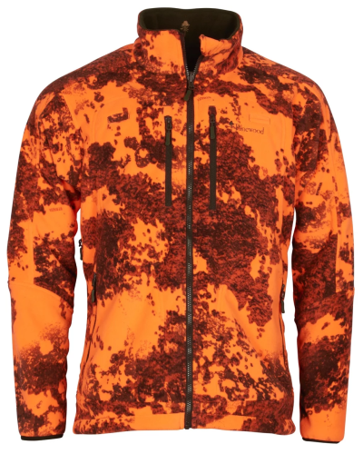 Dwustronna kurtka polarowa Pinewood Furudal Camou 5618 Hunting brown/Strata Blaze