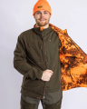 Dwustronna kurtka polarowa Pinewood Furudal Camou 5618 Hunting brown/Strata Blaze
