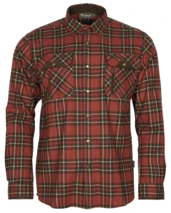 Koszula Pinewood Prestwick Exclusive 9428 Dark Terracotta/Dark Green