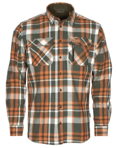 Koszula myśliwska Pinewood Lappland Rough Flannel 5487 Green/Orange