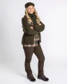 Damska bluza myśliwska Pinewood Harriette 3064 Green/Suede Brown