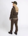 Damska bluza myśliwska Pinewood Smaland Hunters Half Zip 3714 Hunting Brown