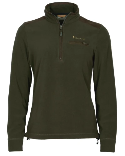 Damska bluza myśliwska Pinewood Smaland Hunters Half Zip 3714 Hunting Brown