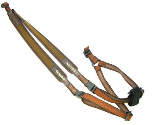 Szelki do broni Niggeloh neoprenowe brązowe