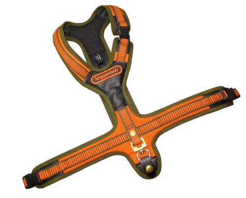 Szelki tropowe dla psa Niggeloh FOLLOW L pomarańczowyoliwka (2).jpg