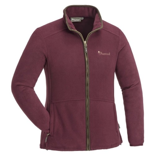 Damska bluza Pinewood Nydala 3101 Burgundy/Suede Brown