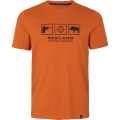 T-Shirt myśliwski Seeland Lanner Gold Flame