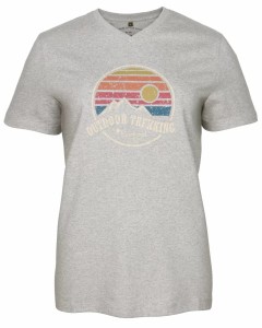 Damski T-Shirt Pinewood® Finnveden Recycled Outdoor 3449 Light Grey Melange