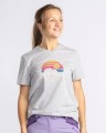 Damski T-Shirt Pinewood Finnveden Recycled Outdoor 3449 Light Grey Melange
