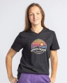 Damski T-Shirt Pinewood Finnveden Recycled Outdoor 3449 Dark Anthracite Melange