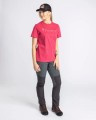 Damski T-Shirt Pinewood Finnveden Recycled Outdoor 3445 Raspberry Pink