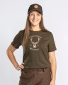 Damski T-Shirt Pinewood Red Deer 3442 Green