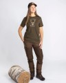 Damski T-Shirt Pinewood Red Deer 3442 Green