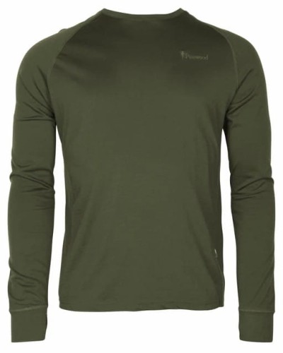 Koszulka Pinewood® Long Sleeve Lappland Merino Wool 5489 MossGreen