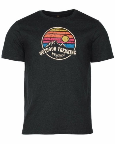 T-Shirt myśliwski Pinewood® Finnveden Recycled Outdoor 5449 Dark Anthracite Mel