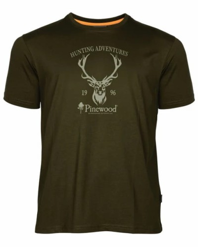 T-Shirt myśliwski Pinewood® Red Deer 5452 Green