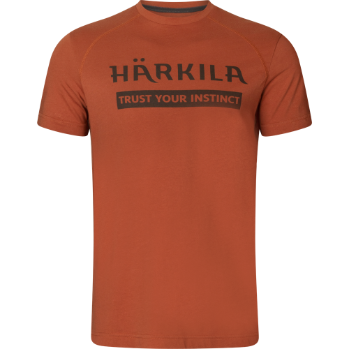 T-Shirt myśliwski Harkila Logo S/S Arabian Spice